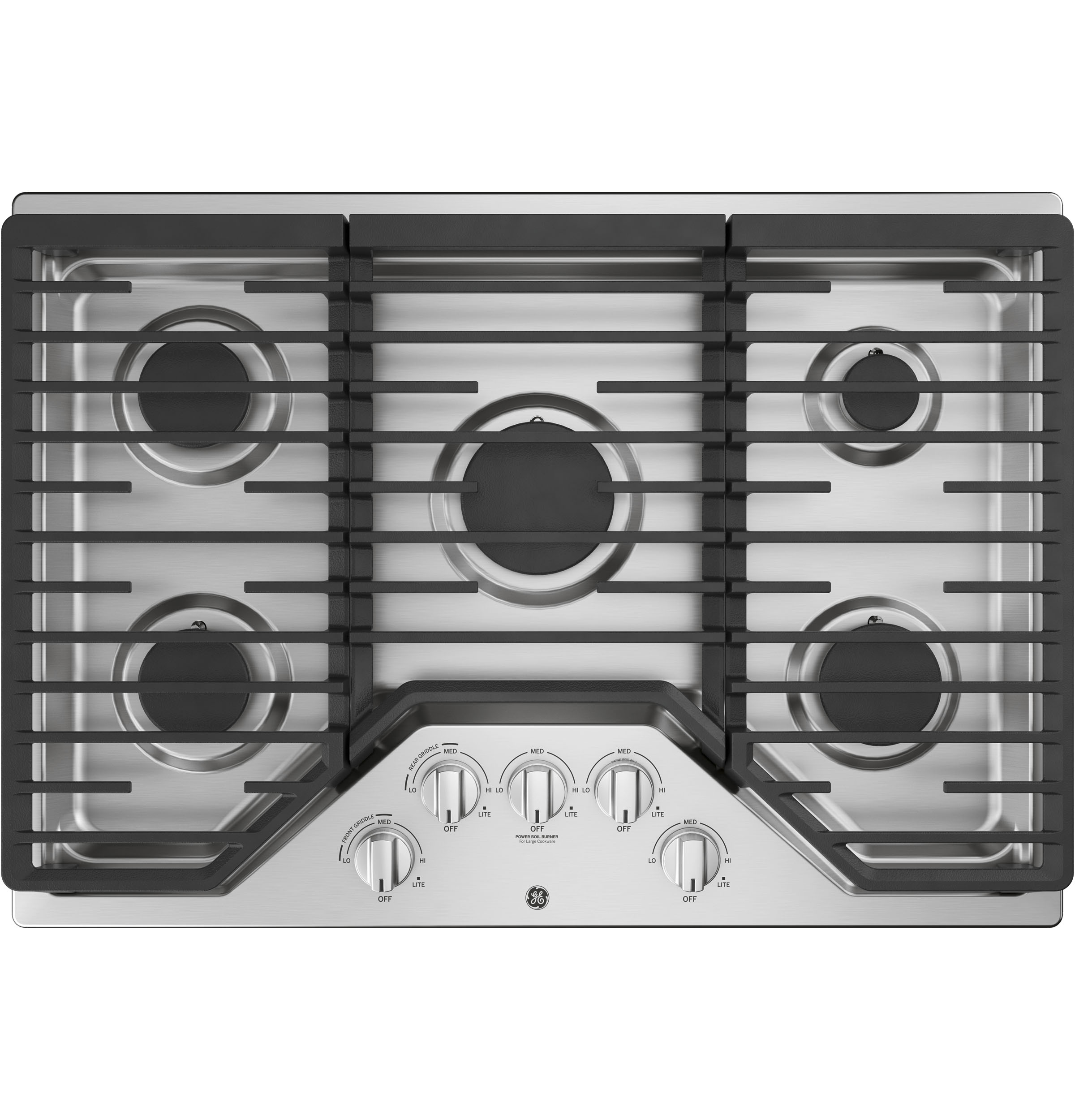 GE GE® 30" Built-In Gas Cooktop with 5 Burners and Dishwasher Safe Grates