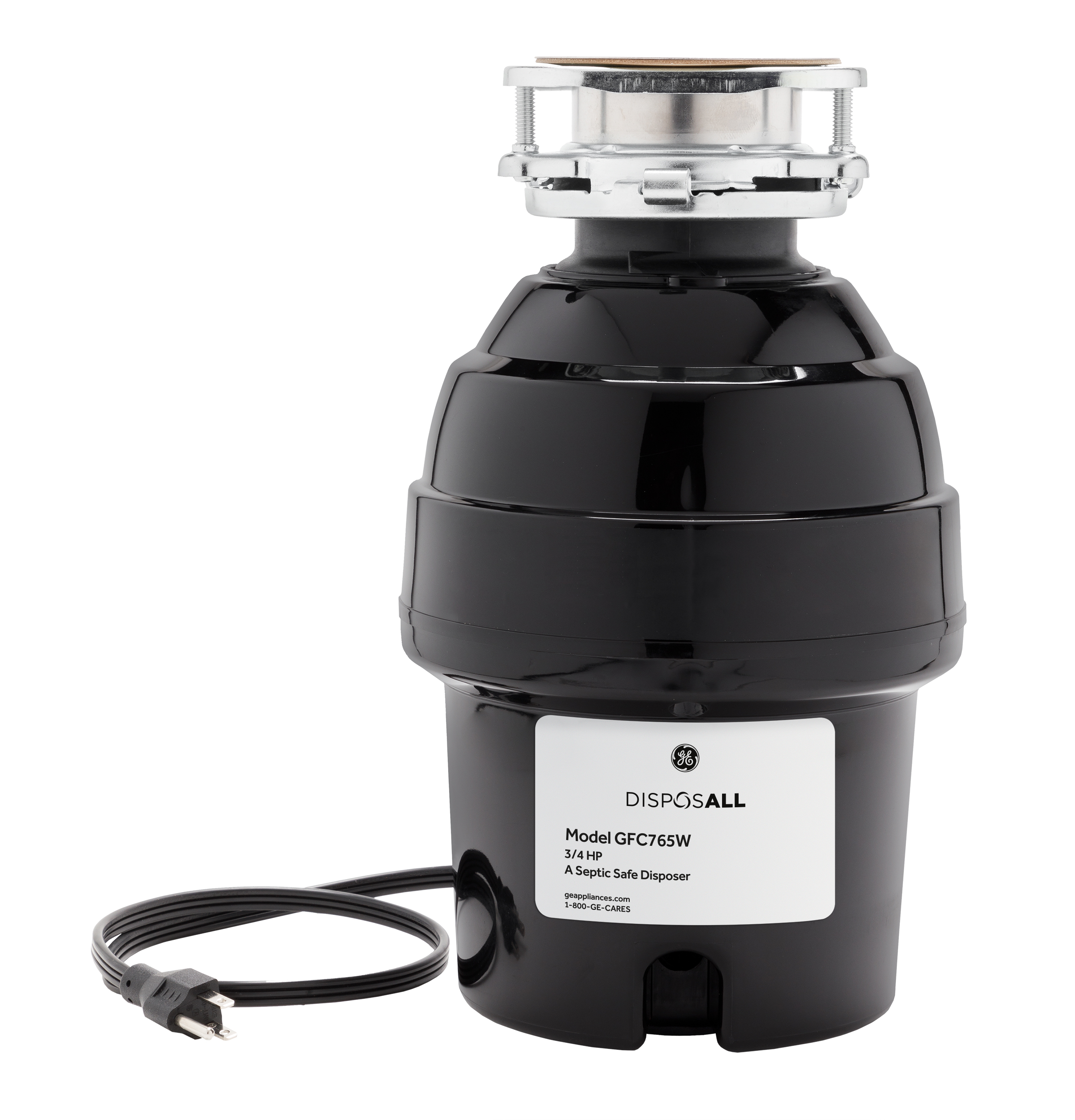 GE GE DISPOSALL®  3/4 HP Continuous Feed Garbage Disposer - Corded