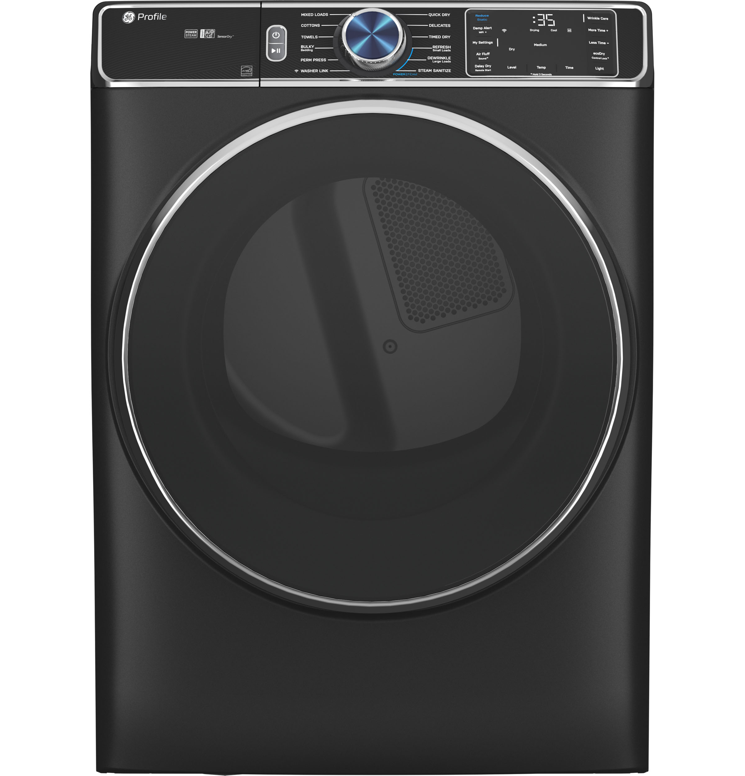 GE Profile GE Profile™ ENERGY STAR® 7.8 cu. ft. Capacity Smart Front Load Gas Dryer with Steam and Sanitize Cycle