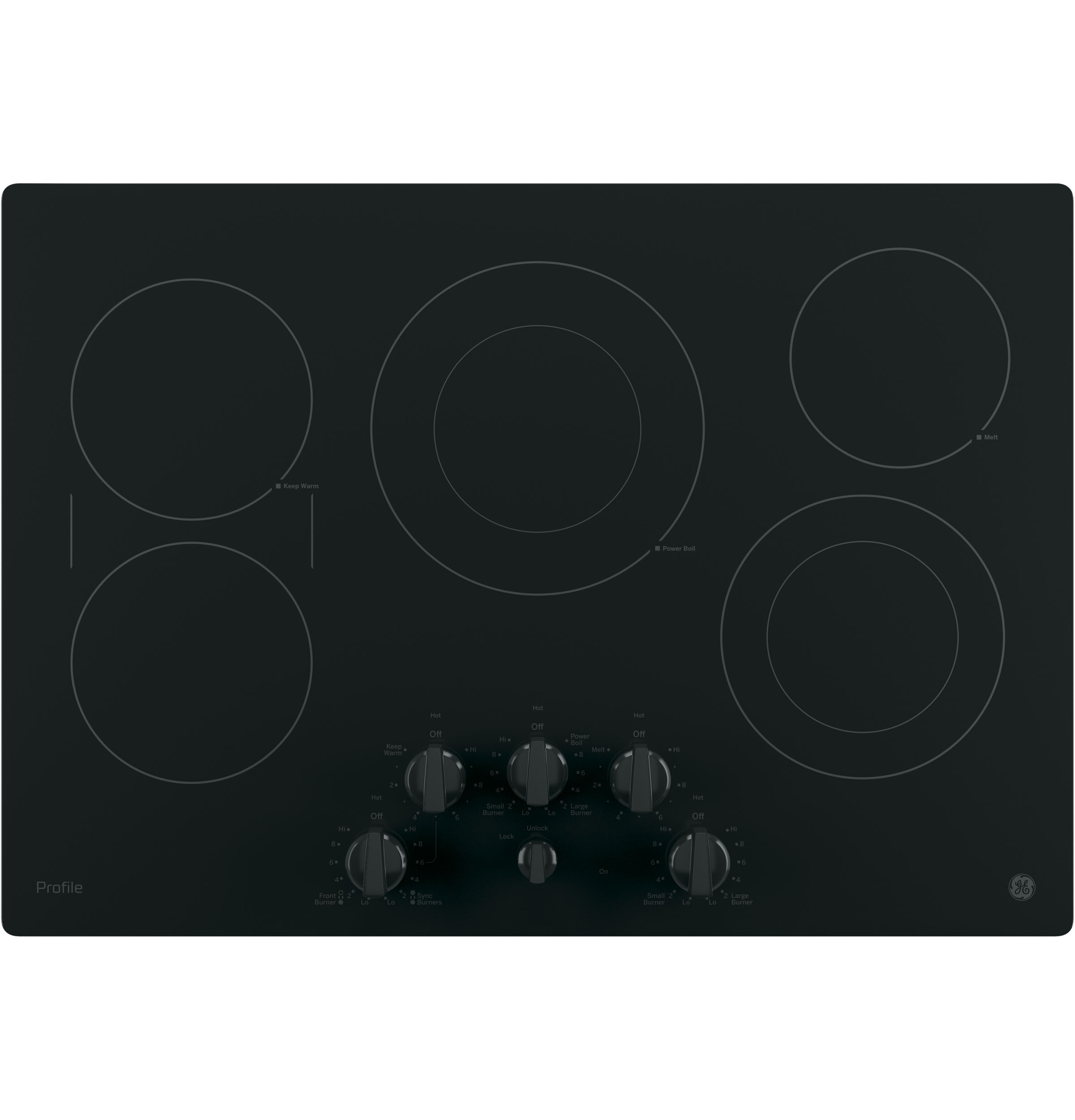 GE Profile GE Profile™ 30" Built-In Knob Control Electric Cooktop GE Profile GE Profile™ 30" Built-In Knob Control Electric Cooktop