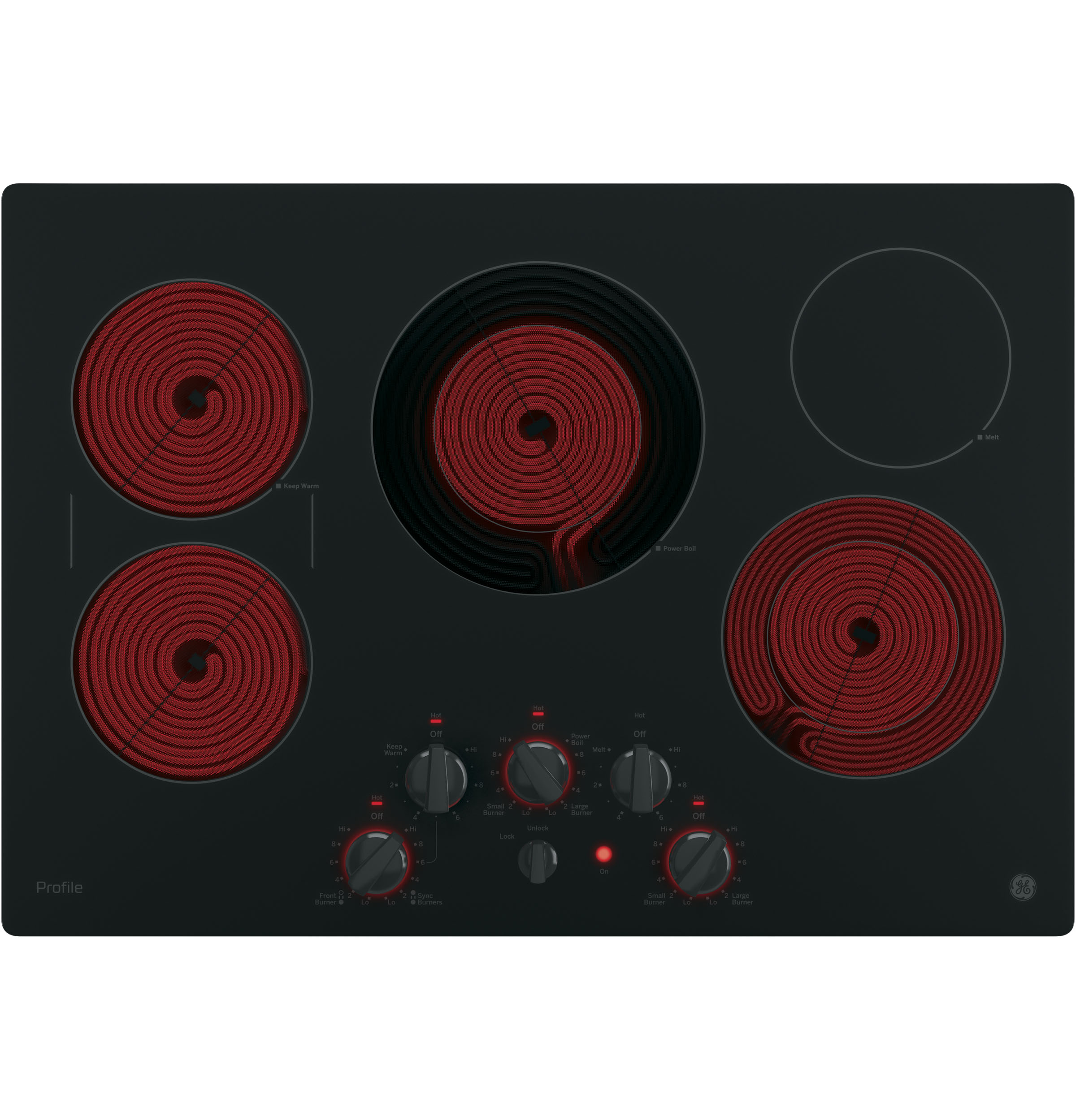 Model: PP7030DJBB | GE Profile GE Profile™ 30" Built-In Knob Control Electric Cooktop Model: PP7030DJBB | GE Profile GE Profile™ 30" Built-In Knob Control Electric Cooktop