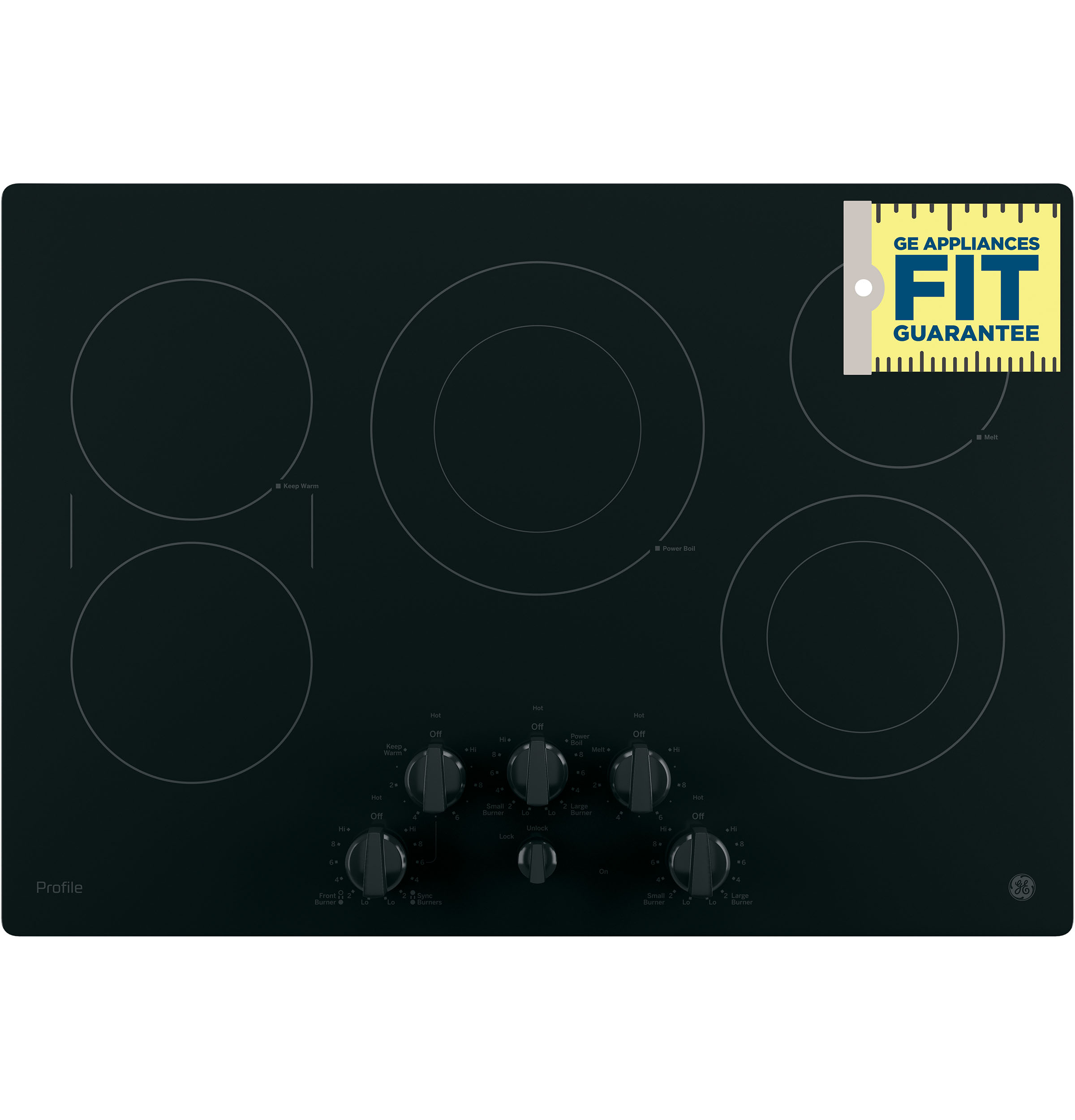 Model: PP7030DJBB | GE Profile GE Profile™ 30" Built-In Knob Control Electric Cooktop Model: PP7030DJBB | GE Profile GE Profile™ 30" Built-In Knob Control Electric Cooktop