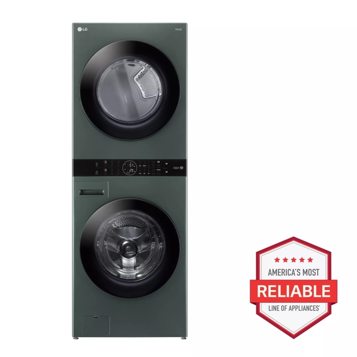 LG Single Unit Front Load LG WashTower with Center Control 4.5 cu. ft. Washer and 7.4 cu. ft. Electric Dryer