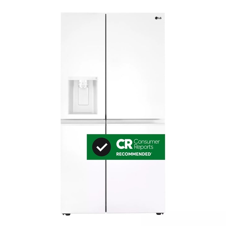 LG 27 cu. ft. Side-by-Side Refrigerator with Smooth Touch Ice Dispenser