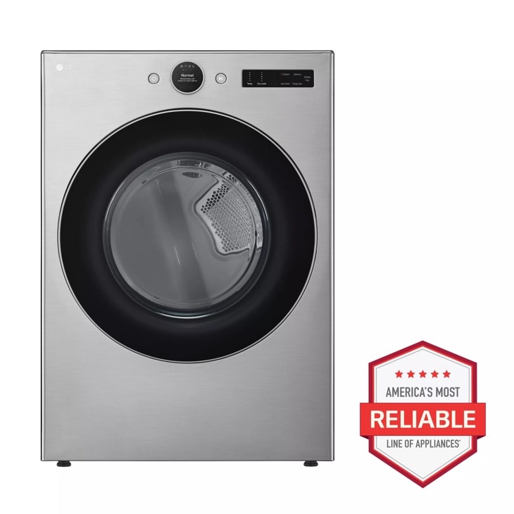 LG 7.4 cu. ft. Ultra Large Capacity Smart Front Load Gas Dryer with Sensor Dry & Steam Technology