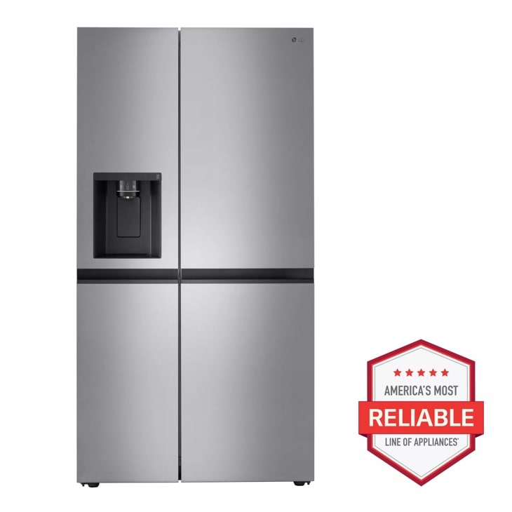 LG 23 cu. ft. Side-by-Side Counter-Depth Refrigerator with Smooth Touch Dispenser