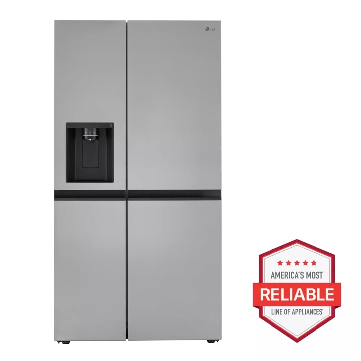 LG 23 cu. ft. Side-by-Side Counter-Depth Refrigerator with Smooth Touch Dispenser