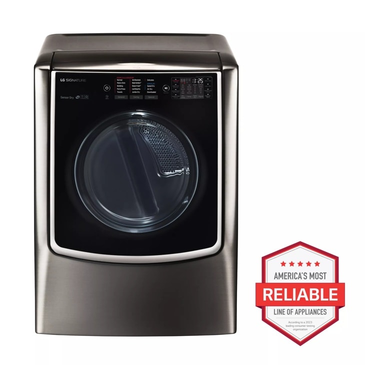 LG Signature LG SIGNATURE 9.0 cu. ft. Large Smart Wi-Fi Enabled Electric Dryer w/ TurboSteam