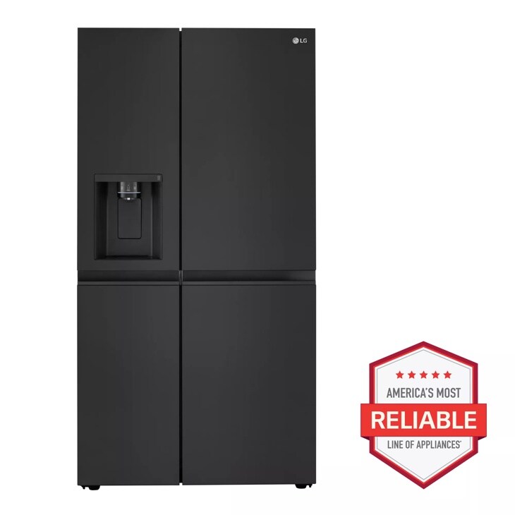 LG 27 cu. ft. Side-by-Side Refrigerator with Smooth Touch Ice Dispenser