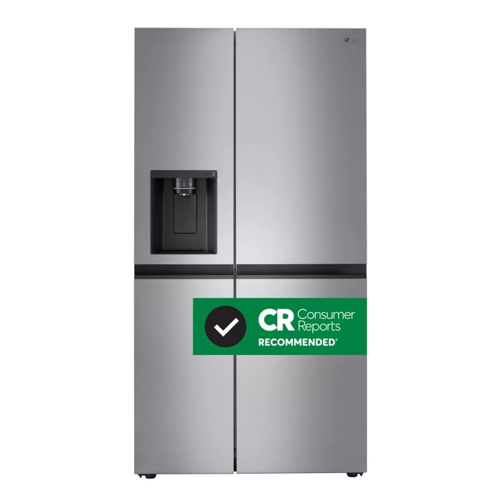 LG 27 cu. ft. Side-by-Side Refrigerator with Smooth Touch Ice Dispenser