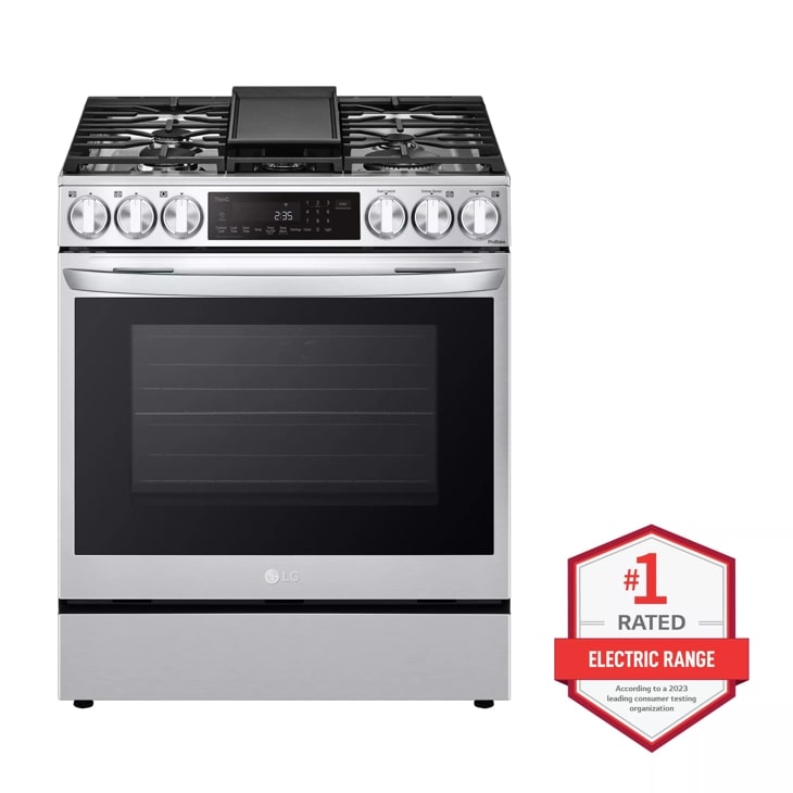 LG 6.3 cu. ft. Smart wi-fi Enabled ProBake Convection InstaView Dual Fuel Slide-In Range with Air Fry