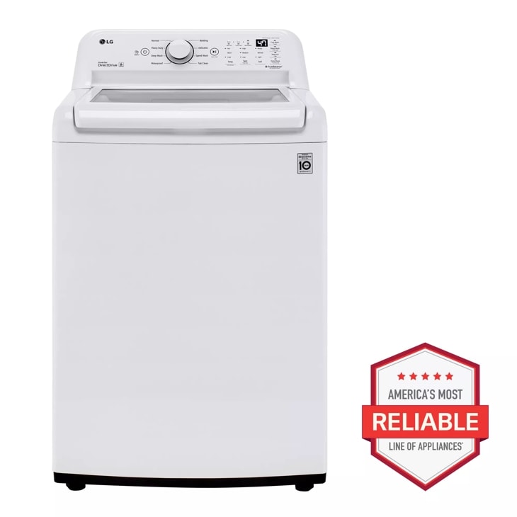 LG 4.3 cu. ft. Ultra Large Capacity Top Load Washer with 4-Way Agitator & TurboDrum Technology