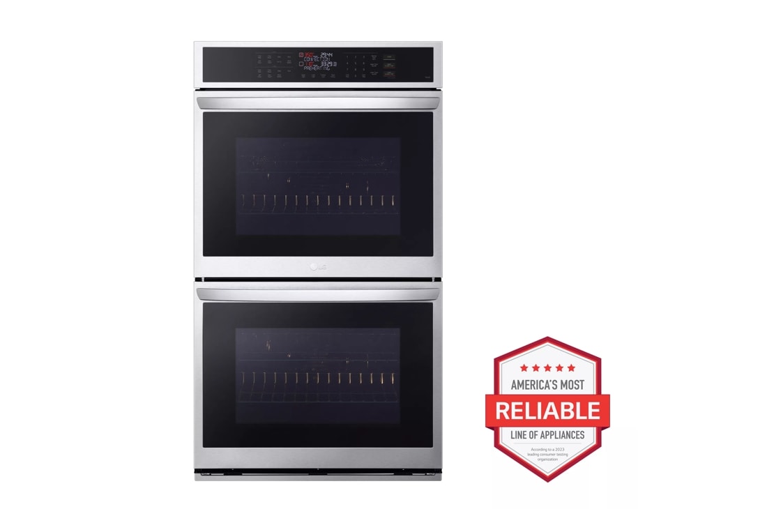 LG 9.4 cu. ft. Smart Double Wall Oven with Convection and Air Fry