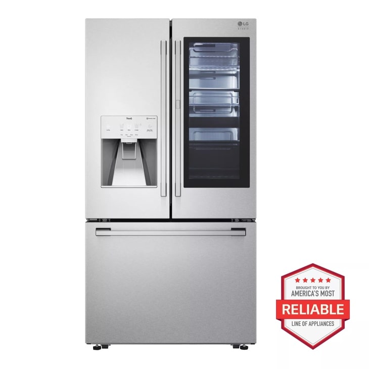 LG Studio LG STUDIO 24 cu. ft. Smart InstaView Door-in-Door Large Capacity Counter-Depth Refrigerator with Craft Ice Maker