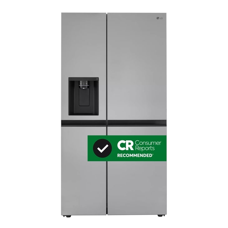 LG 27 cu. ft. Side-by-Side Refrigerator with Smooth Touch Ice Dispenser