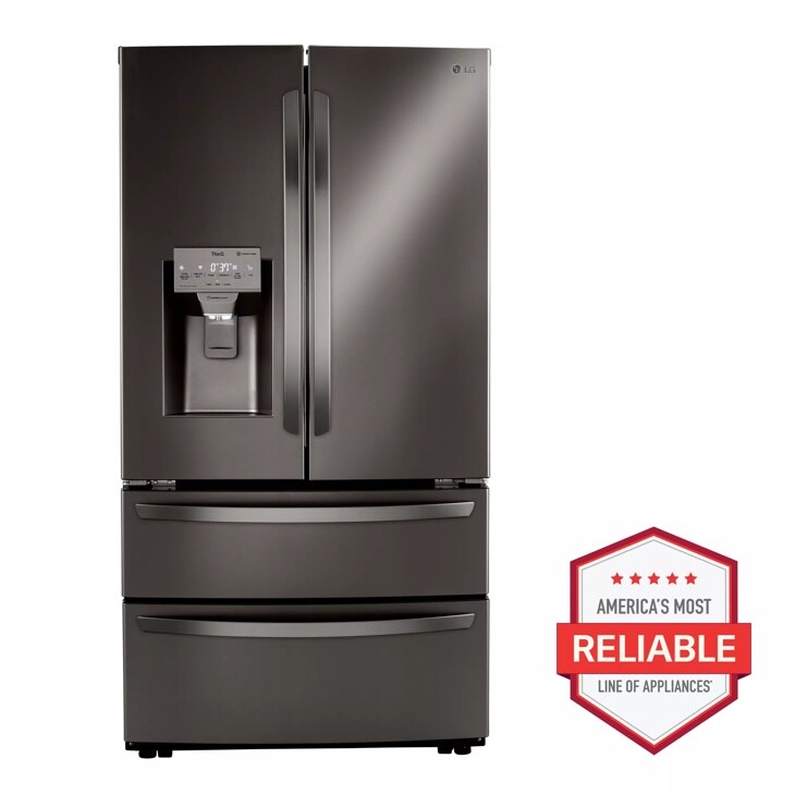 LG 28 cu ft. Smart Double Freezer Refrigerator with Craft Ice