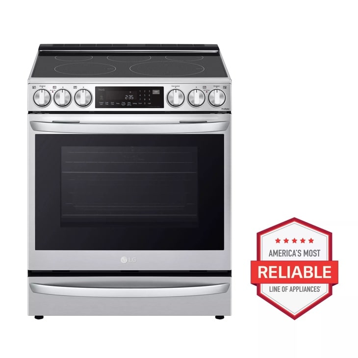 LG 6.3 cu ft. Smart Wi-Fi Enabled ProBake Convection InstaView Electric Slide-in Range with Air Fry