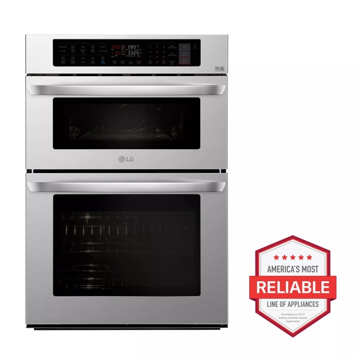 LG 1.7/4.7 cu. ft. Smart Wi-Fi Enabled Combination Double Wall Oven