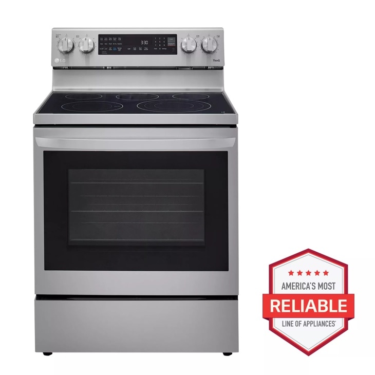 LG 6.3 cu ft. Smart Wi-Fi Enabled True Convection InstaView Electric Range with Air Fry