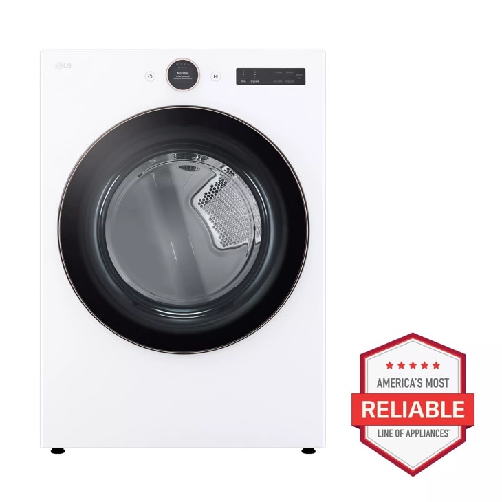 LG 7.4 cu. ft. Smart Front Load Electric Dryer with AI Sensor Dry & TurboSteam Technology