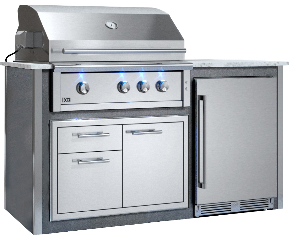 XO Appliances Factory Assembled, Appliance Ready Designer Island
