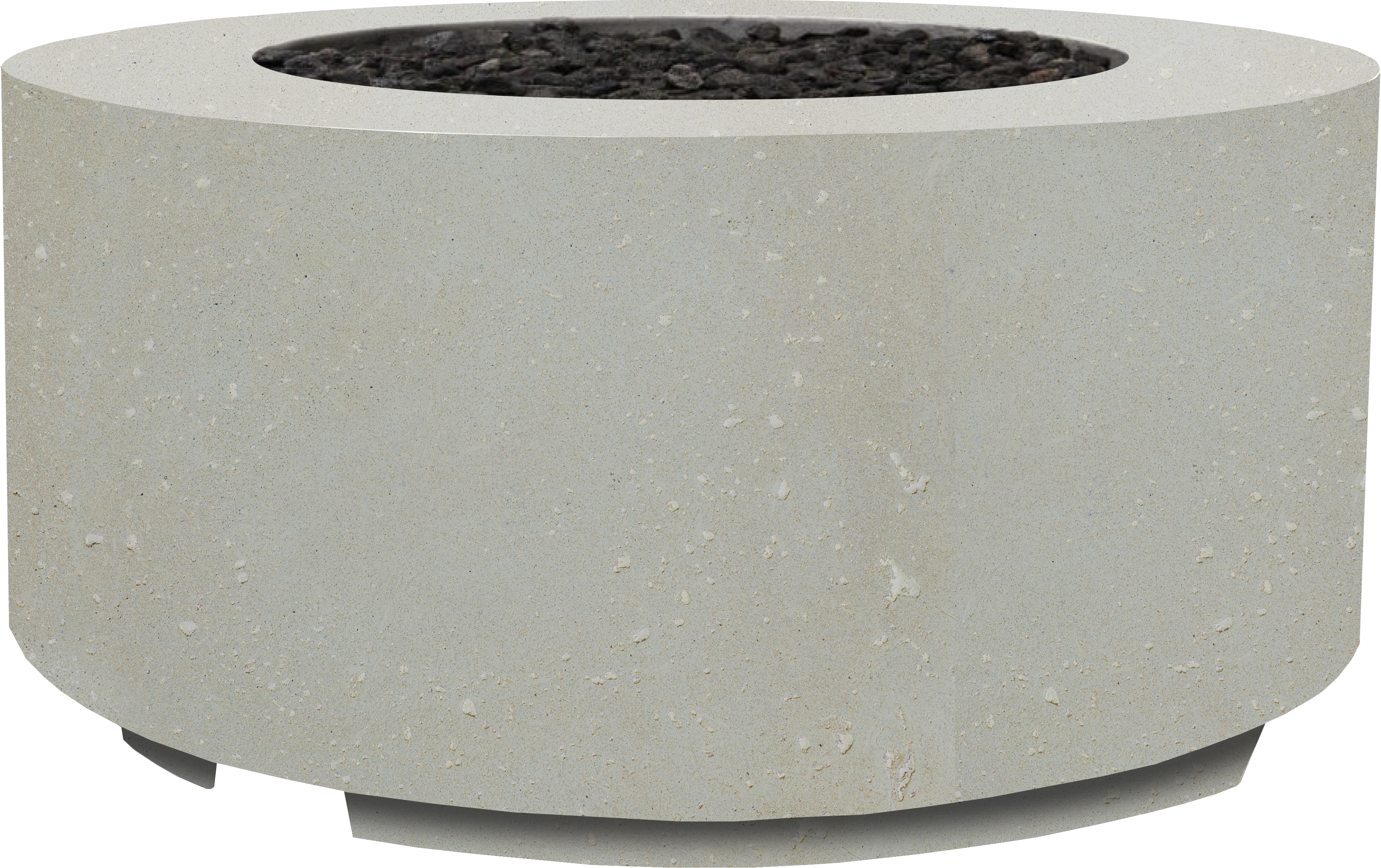 XO Appliances Fire cylinder 36 x 32 Natural gas fired GFRC Limestone