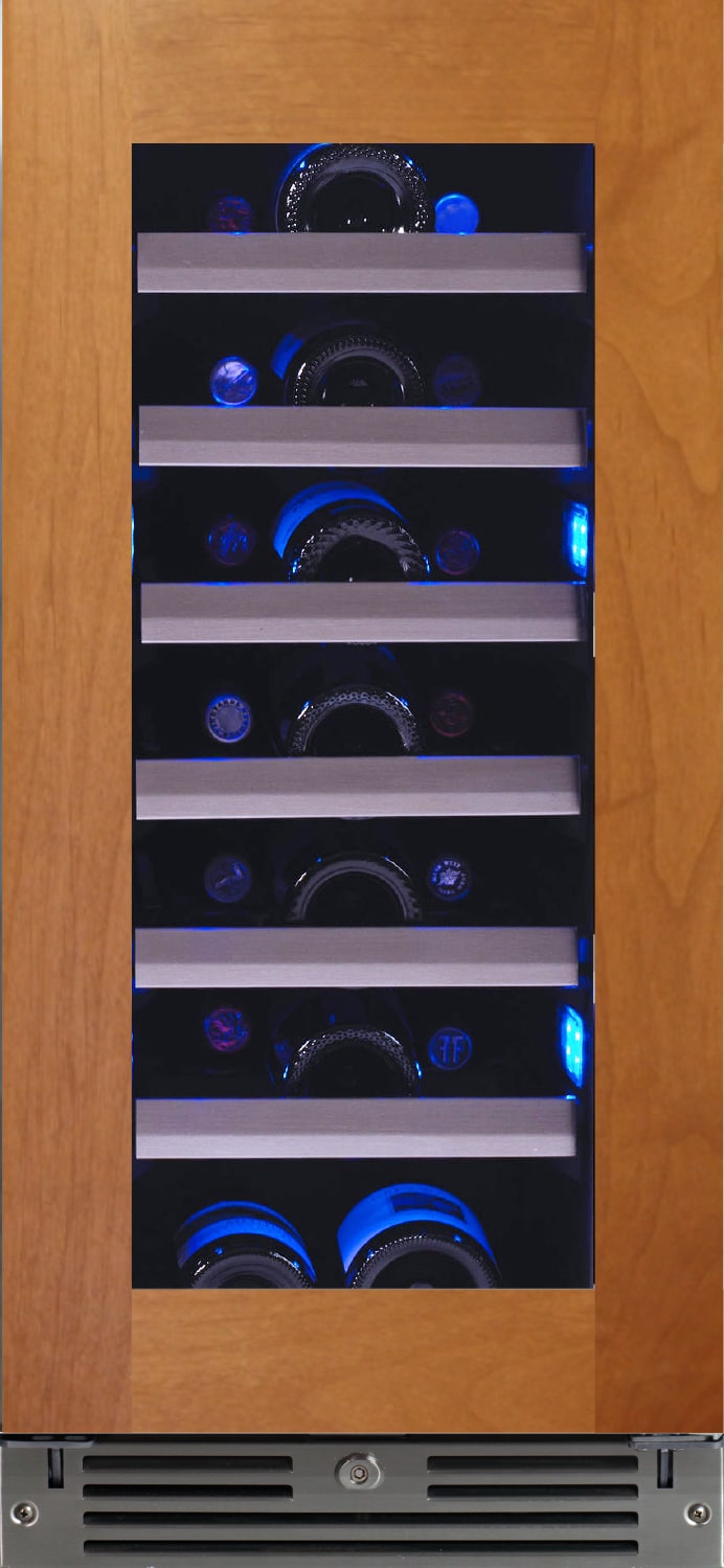 XO Appliances 15 Wine Cooler, Single Zone with a Panel Ready and Glass Door, Left Hinge