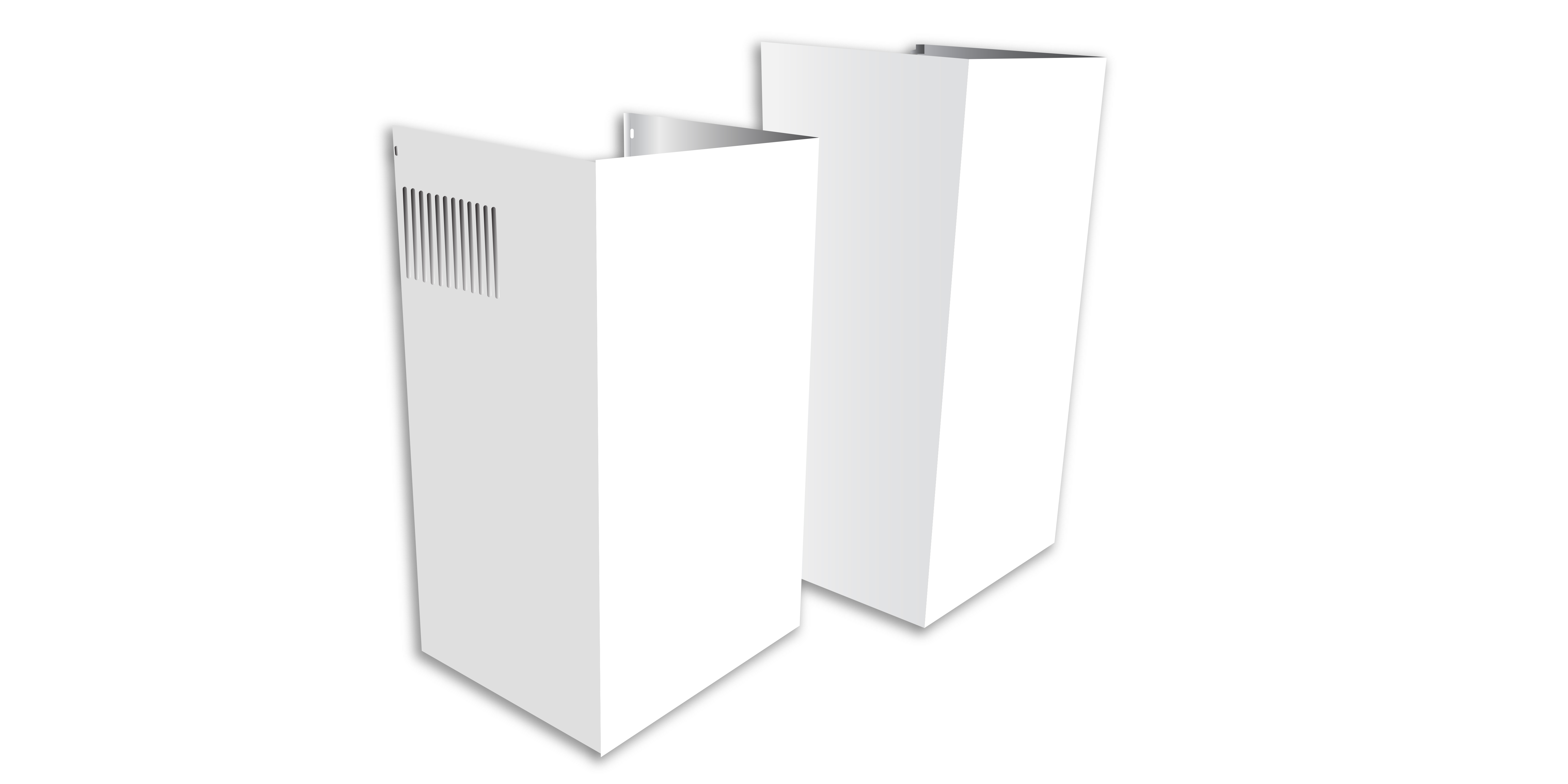 XO Appliances Duct Cover Extension For 10' Ceiling Fits XOB White