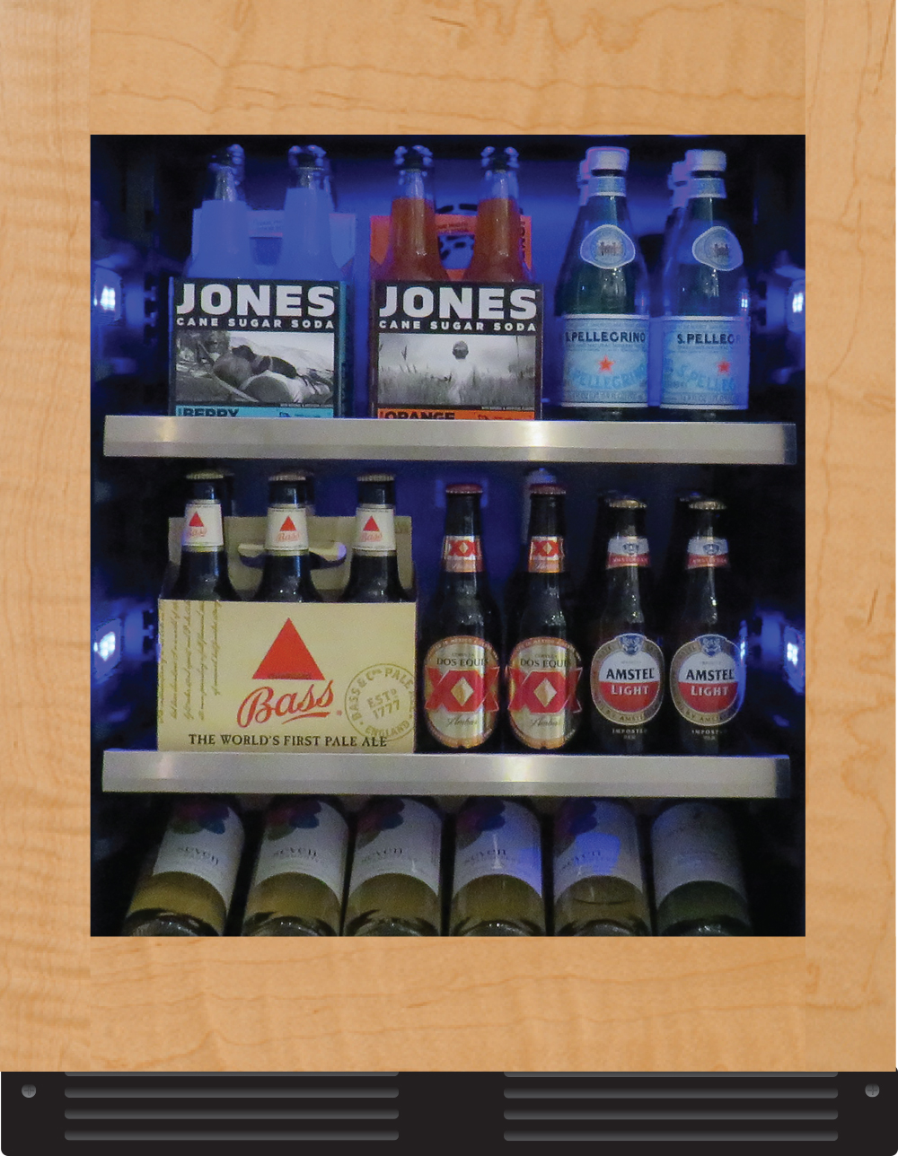 XO Appliances 24 Beverage Center, Panel Ready Glass Reversible Door, for ADA, European or US Standard Height