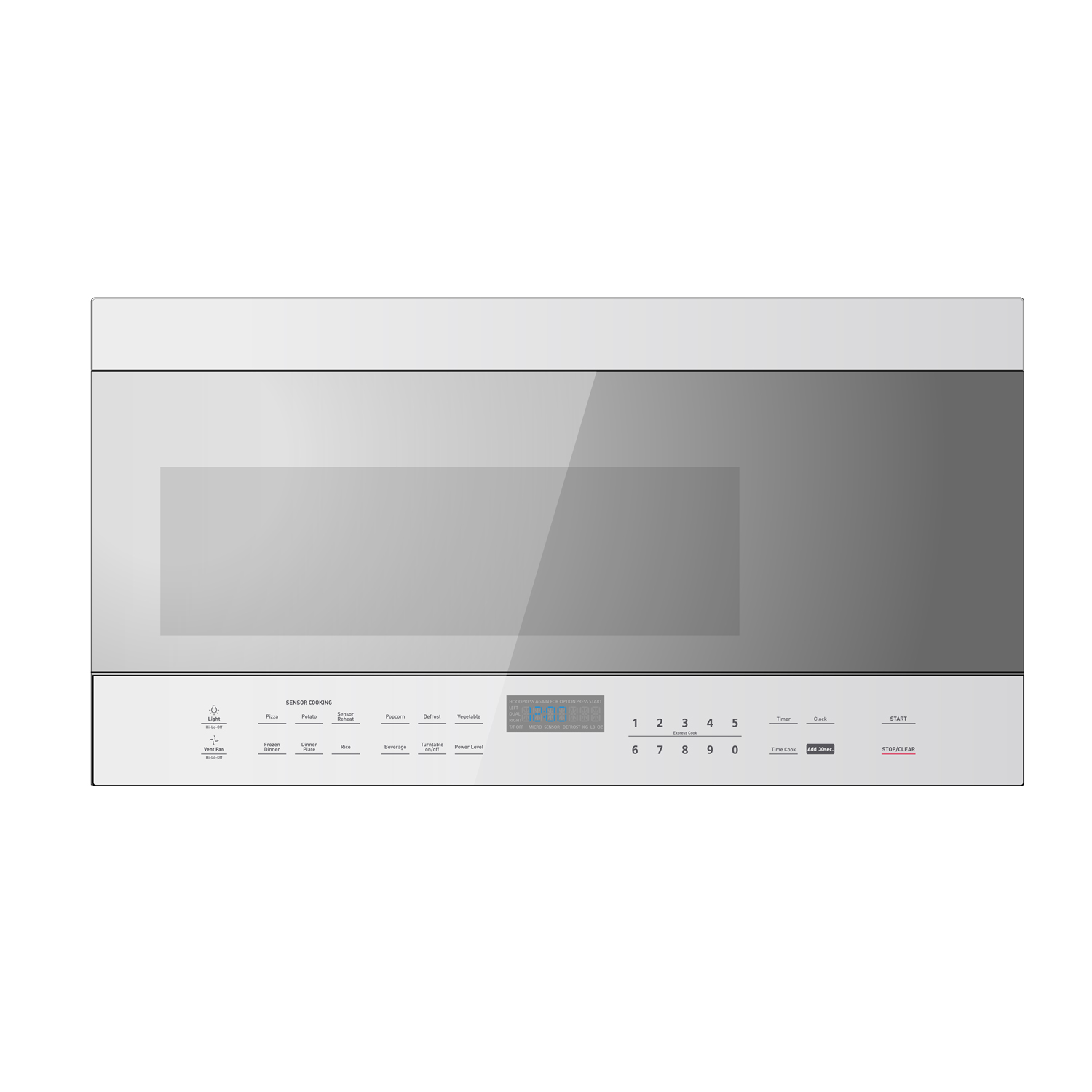 XO Appliances 30 W OTR Microwave oven - 1000W 1.6 cu ft - White