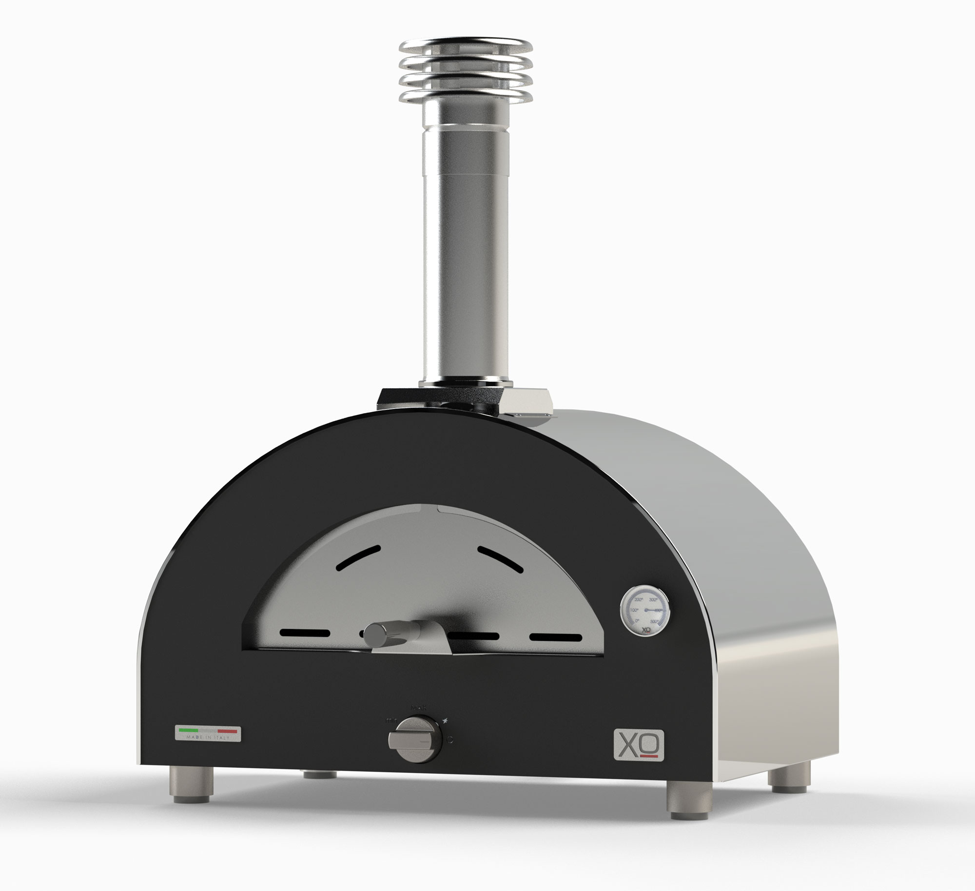 XO Appliances Tabletop Gas Fired Pizza Oven Stainless Steel, Propane