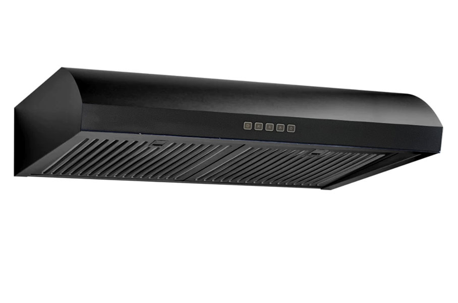 XO Appliances 30 400 CFM Three Speed Under Cabinet Range Hood Black