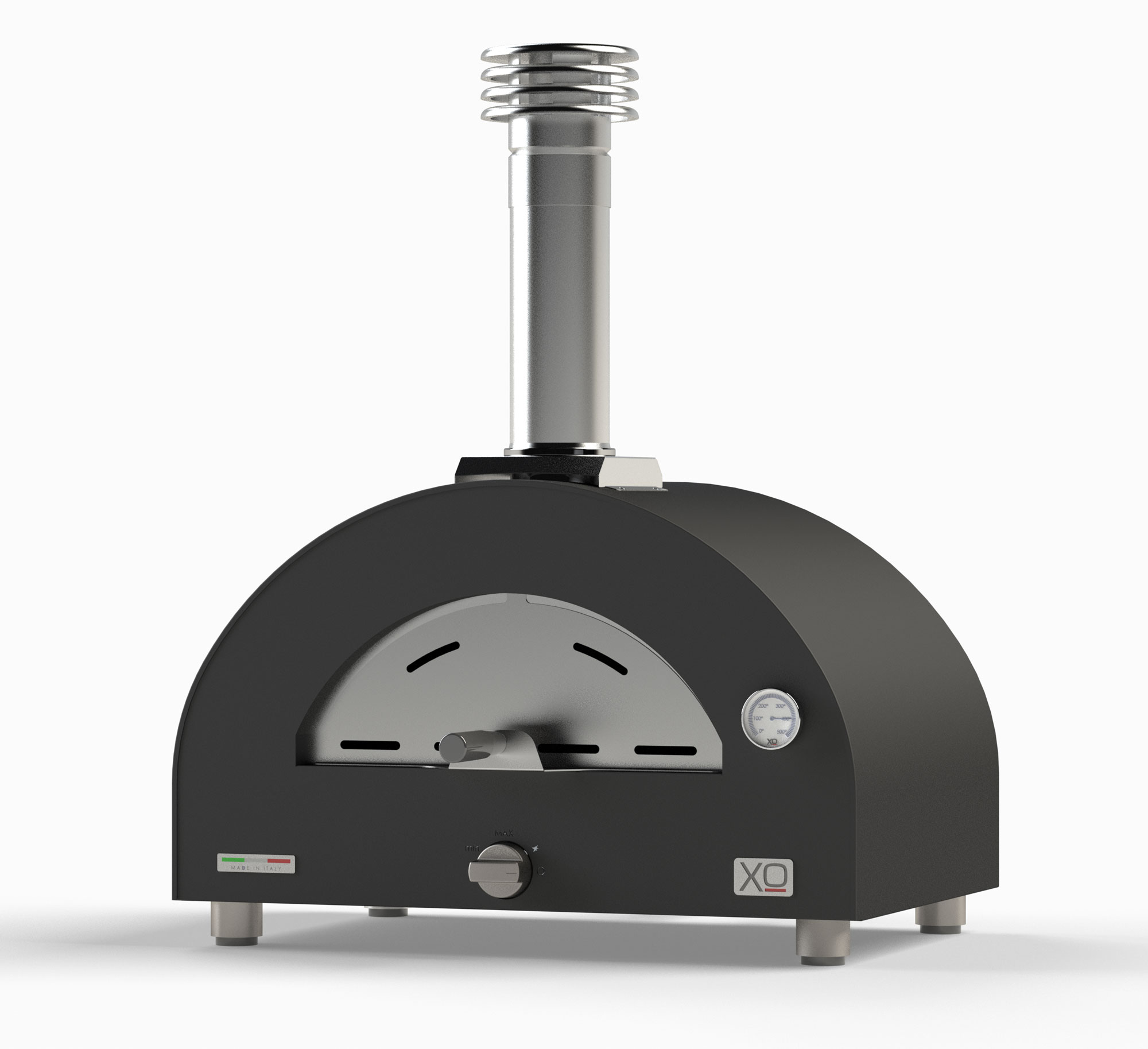 XO Appliances Tabletop Gas Fired Pizza Oven Carbona (Black),, NG
