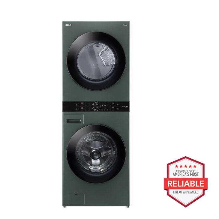 Model: WKGX201HGA | LG Single Unit Front Load LG WashTower with Center Control 4.5 cu. ft. Washer and 7.4 cu. ft. Gas Dryer
