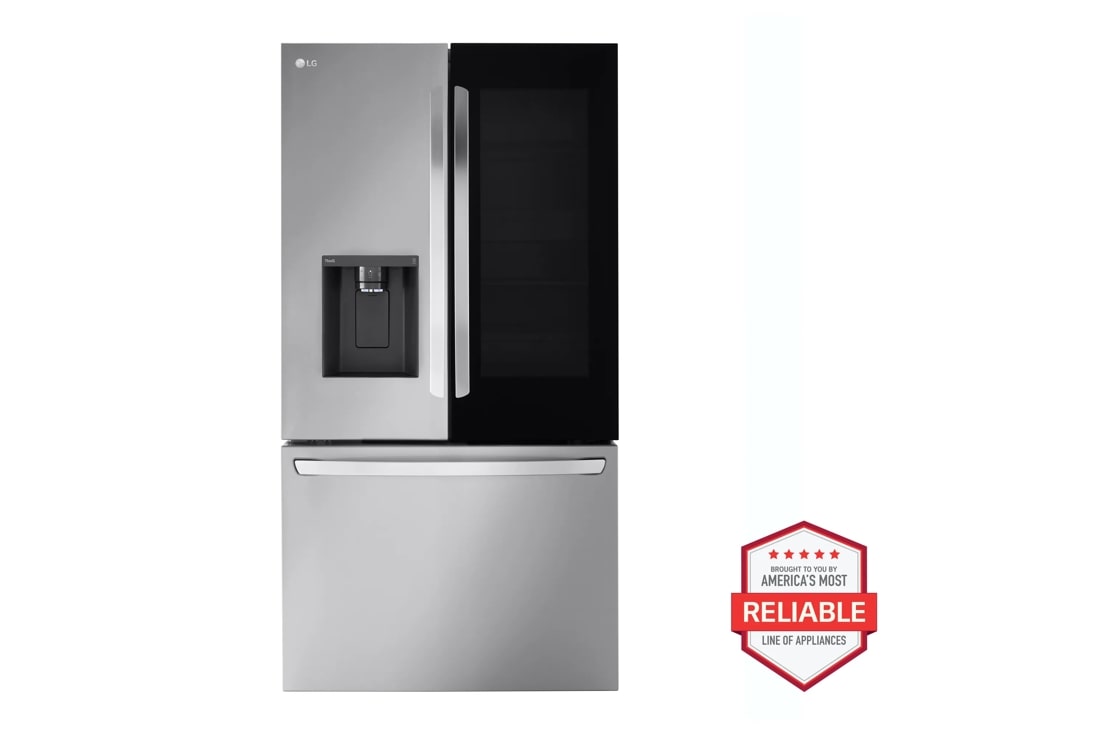 Model: LRFOC2606S | LG 26 cu. ft. Smart InstaView Counter-Depth MAX French Door Refrigerator