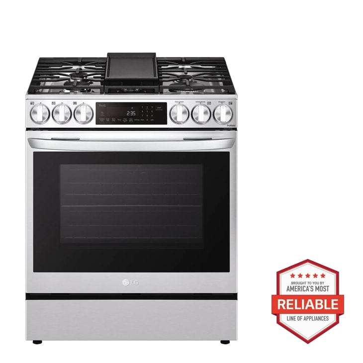 LG 6.3 cu. ft. Smart Dual Fuel Slide-in Range with InstaView, ProBake Convection, Air Fry and Air Sous Vide