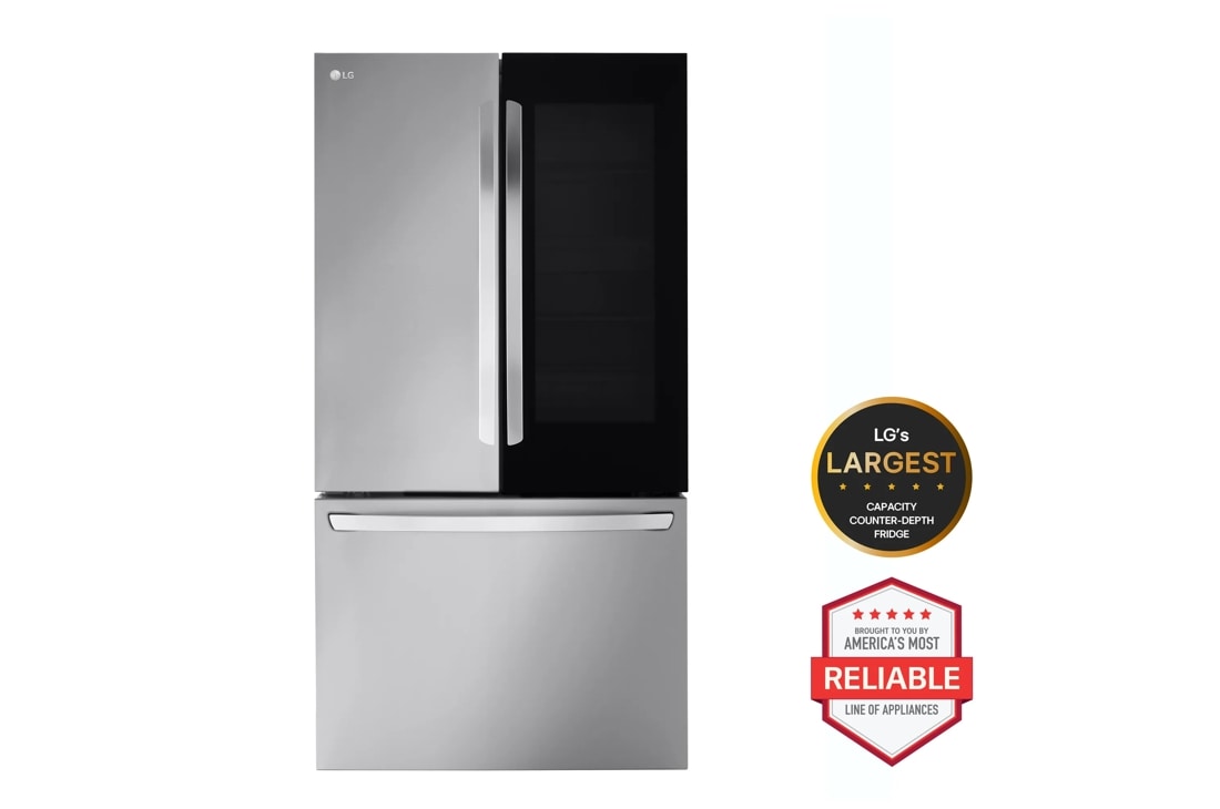 Model: LRFGC2706S | LG 27 cu. ft. Smart InstaView Counter-Depth MAX French Door Refrigerator