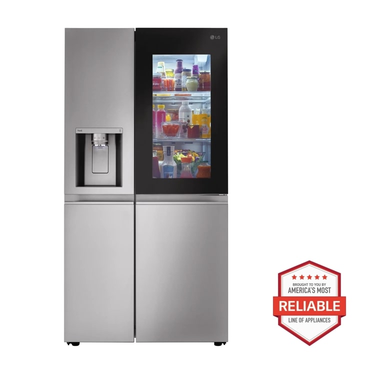 Model: LRSOS2706S | LG 27 cu. ft. Side-By-Side InstaView Refrigerator
