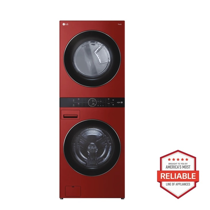 Model: WKGX201HRA | LG Single Unit Front Load LG WashTower with Center Control 4.5 cu. ft. Washer and 7.4 cu. ft. Gas Dryer