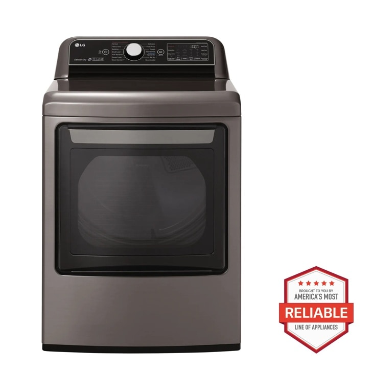 Model: DLEX7800VE | LG 7.3 cu.ft. Smart wi-fi Enabled Electric Dryer with TurboSteam