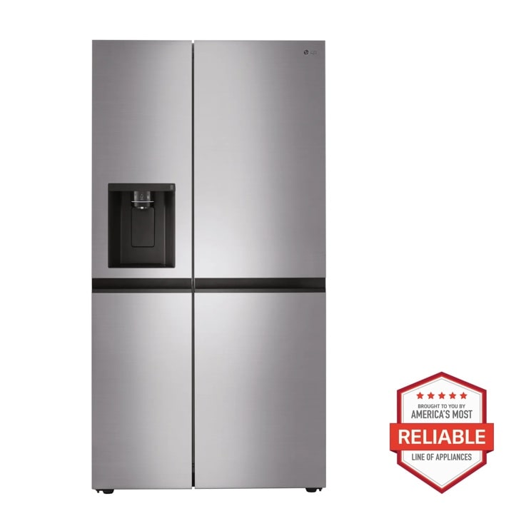 LG 23 cu. ft. Side-by-Side Counter-Depth Refrigerator with Smooth Touch Dispenser