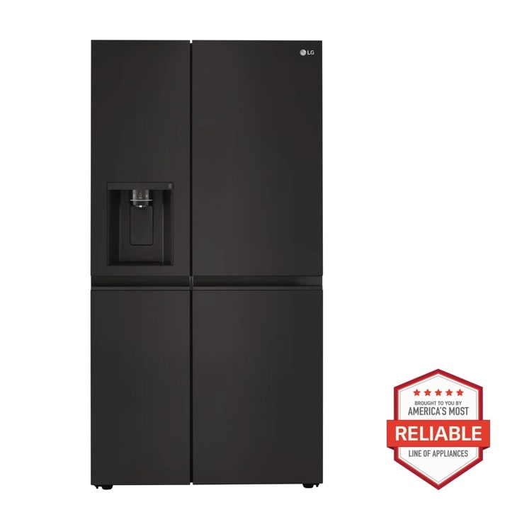 LG 27 cu. ft. Side-by-Side Refrigerator with Smooth Touch Ice Dispenser