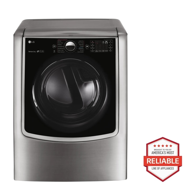 Model: DLEX9000V | LG 9.0 cu. ft. Large Smart wi-fi Enabled Electric Dryer w/ TurboSteam