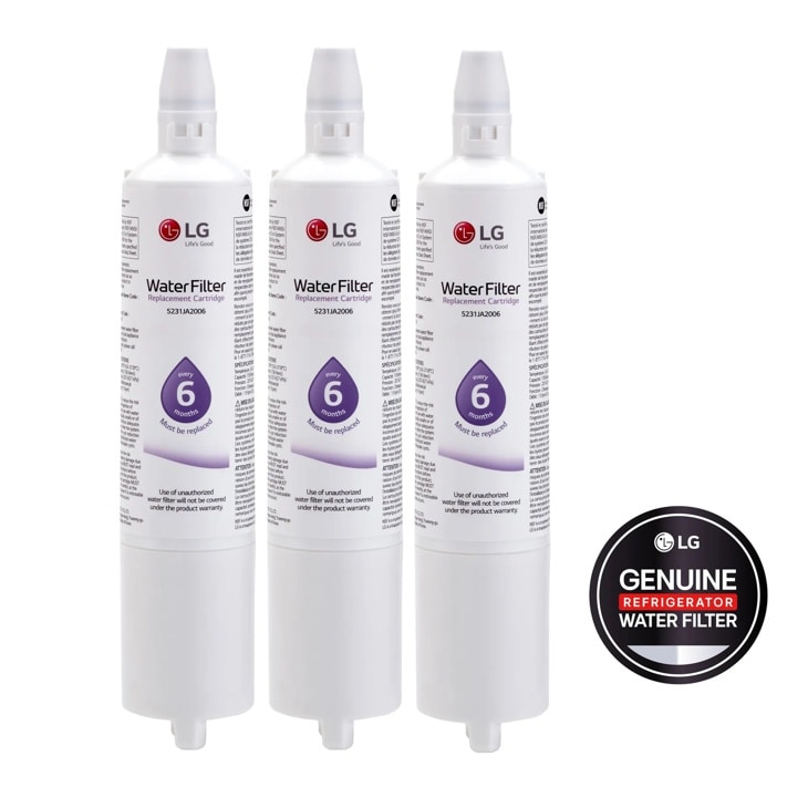 Model: LT600P3 | LG LG LT600P3 - 6 Month / 300 Gallon Capacity Replacement Refrigerator Water Filter 3-Pack