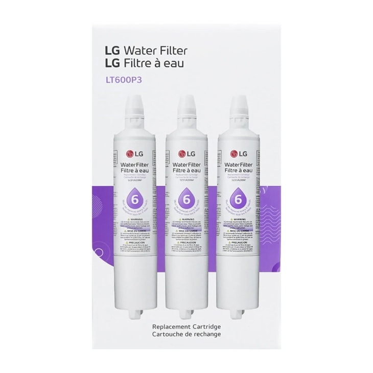 Model: LT600P3 | LG LG LT600P3 - 6 Month / 300 Gallon Capacity Replacement Refrigerator Water Filter 3-Pack