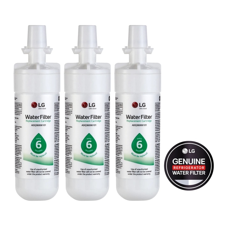 Model: LT700P3 | LG LG LT700P3 - 6 Month / 200 Gallon Capacity Replacement Refrigerator Water Filter 3-Pack