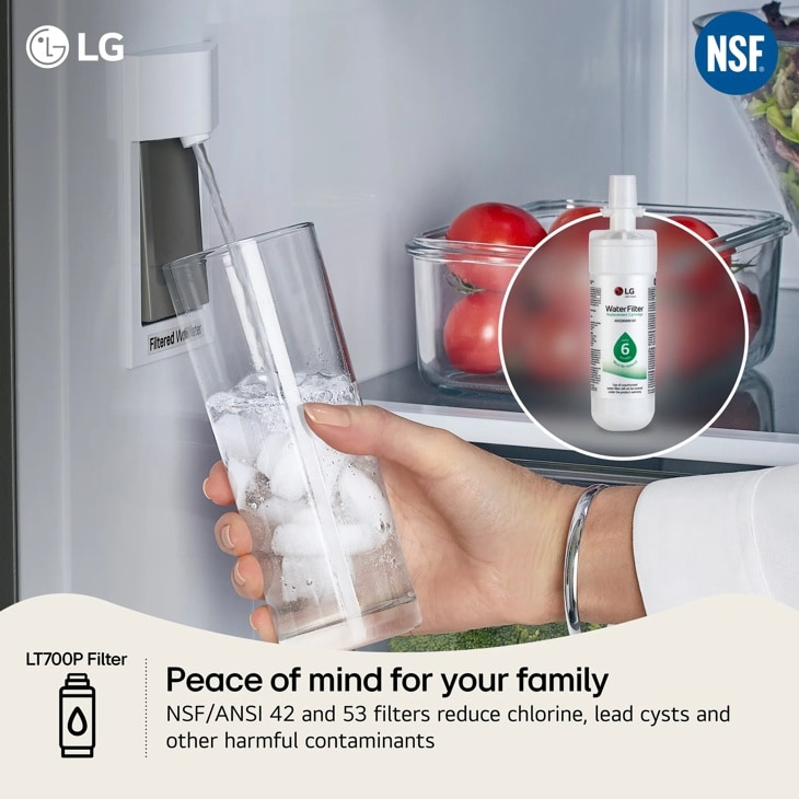 Model: LT700P3 | LG LG LT700P3 - 6 Month / 200 Gallon Capacity Replacement Refrigerator Water Filter 3-Pack