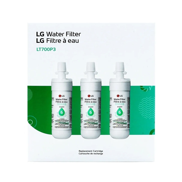 Model: LT700P3 | LG LG LT700P3 - 6 Month / 200 Gallon Capacity Replacement Refrigerator Water Filter 3-Pack