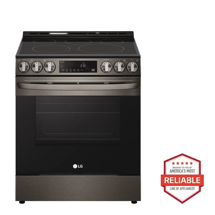 Model: LSEL6333D | LG 6.3 cu. ft. Smart Wi-Fi Enabled Fan Convection Electric Slide-in Range with Air Fry & EasyClean