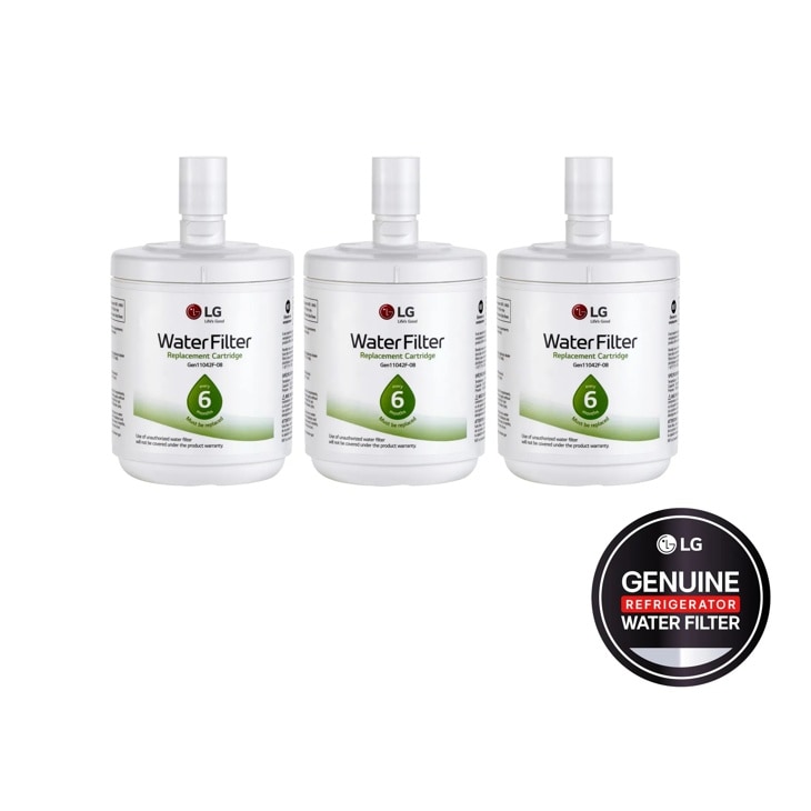 Model: LT500P3 | LG LG LT500P3 - 6 Month / 500 Gallon Capacity Replacement Refrigerator Water Filter 3-Pack